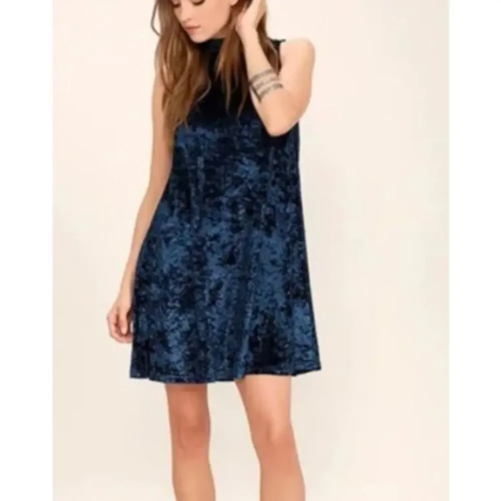 blue velvet swing dress Christmas Blue Velvet Swing Dress 3/4Sleeve Cocktail Party Maxi Dress Ball  Gown
